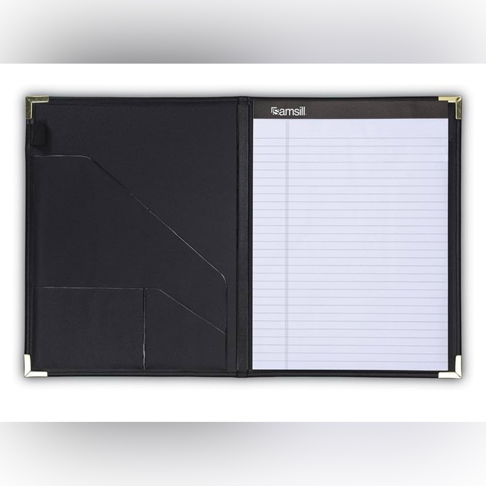 Samsill Classic Collection Business Portfolio - Black Document Organizer Folder - Picture 6 of 15